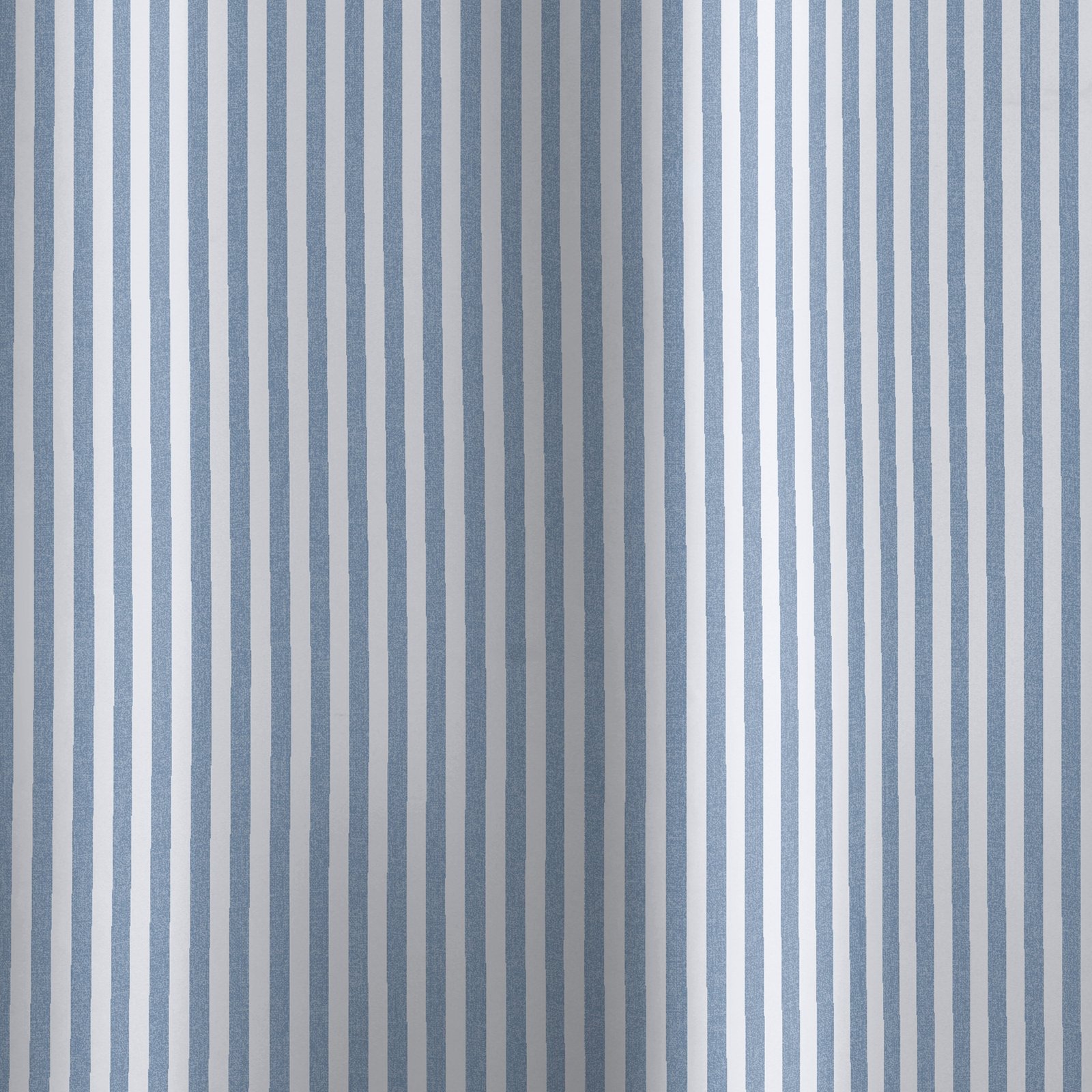 Catherine Lansfield Timeless Stripe Shower Curtain Blue - Image 3