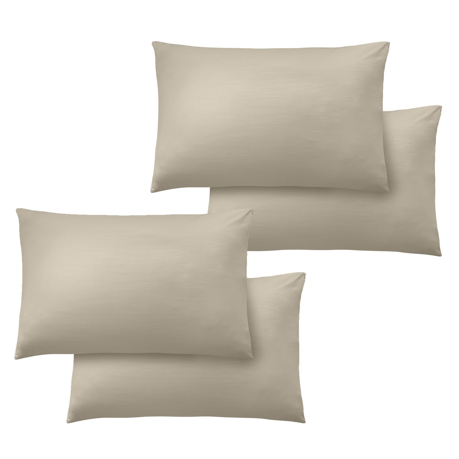 Catherine Lansfield So Soft Easy Iron Four Pack of Housewife Pillowcases Natural - Image 2