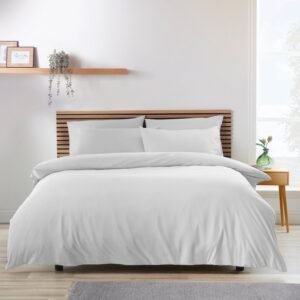 Catherine Lansfield So Soft Easy Iron Duvet Cover Bedding Set White
