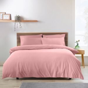 Catherine Lansfield So Soft Non-Iron Duvet Cover Bedding Set Coral