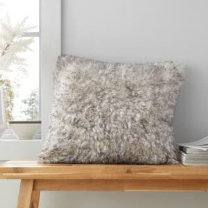 Catherine Lansfield Arctic Fox Filled Cushion 45cm x 45cm Grey