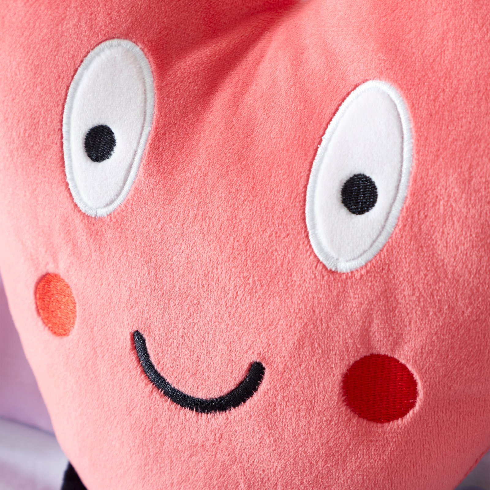 Catherine Lansfield Forever Together Sweet Hearts Pair of Filled Cushion Pink - Image 2