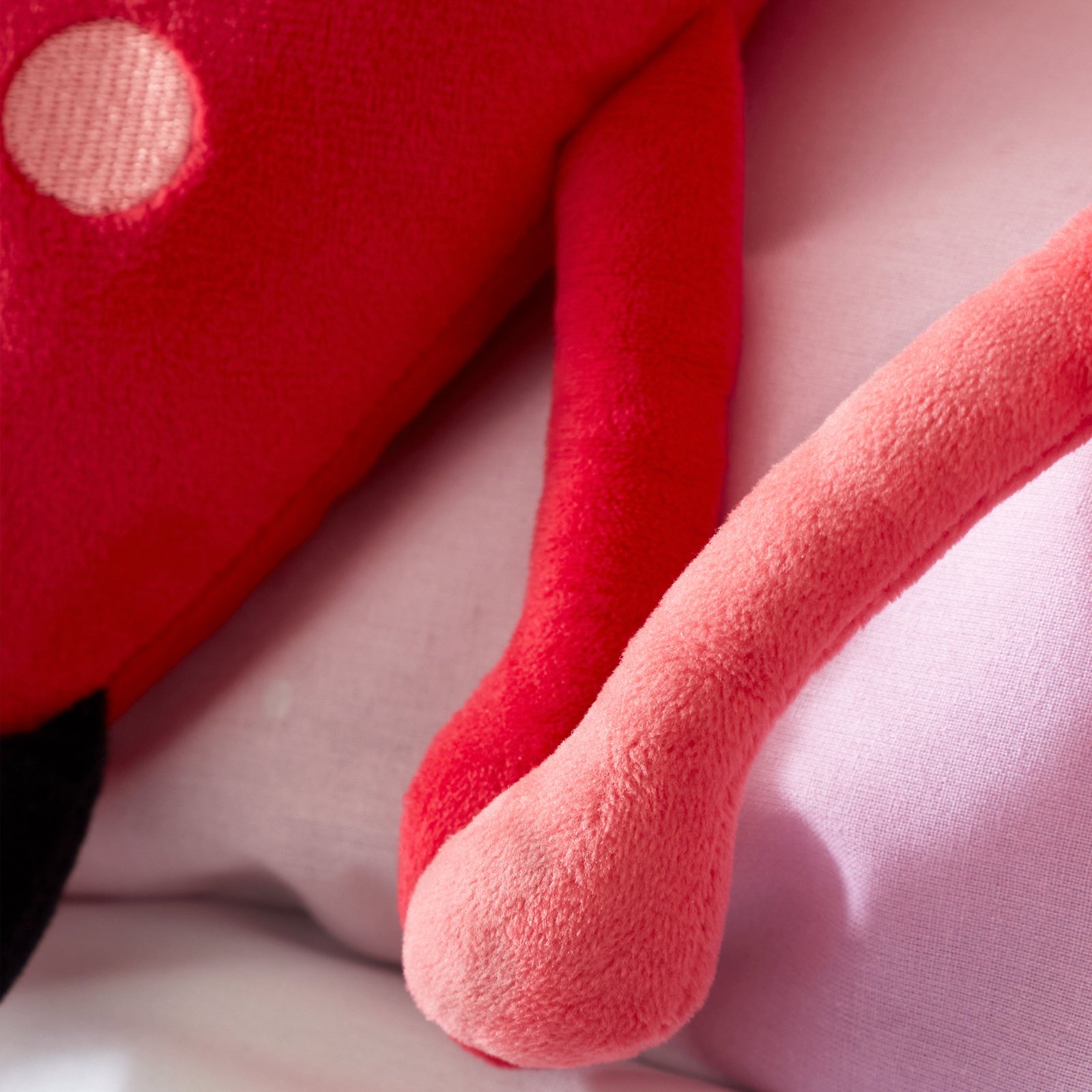 Catherine Lansfield Forever Together Sweet Hearts Pair of Filled Cushion Pink - Image 3