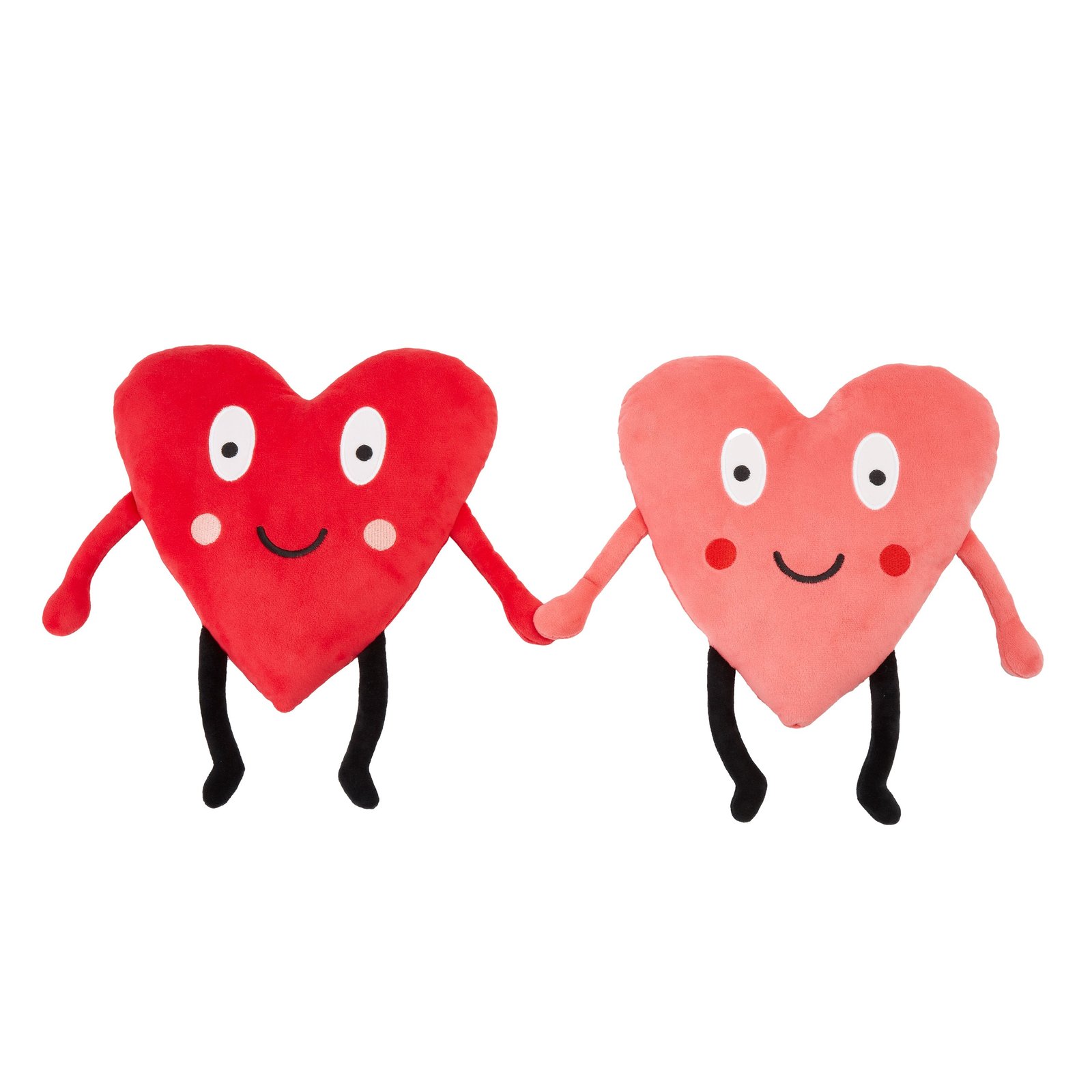 Catherine Lansfield Forever Together Sweet Hearts Pair of Filled Cushion Pink - Image 4