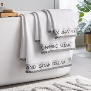 Catherine Lansfield Quick Dry Bale of Four Towels White