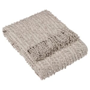 Arvo Woven Fringed Throw 130cm x 180cm Feather