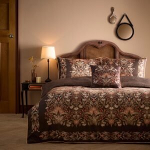 Appletree Audrey Cotton Sateen Duvet Cover Bedding Set Spice