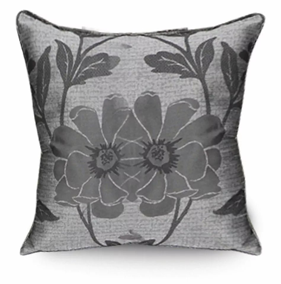Floral Jacquard Square Sofa Cushion Cover for Bedroom
