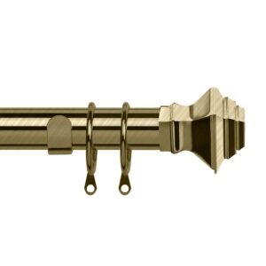 Curtain Pole For Eyelet Curtains with Decorative Finials