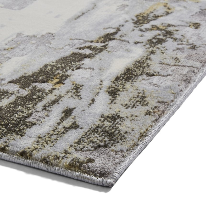 Apollo GR580 Modern Abstract Rug Grey Gold - Image 2