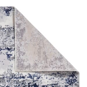 Artemis B9289A Metallic Effect Yarn Rug Blue