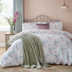 Laura Ashley Aulden Flowers Duvet Cover Bedding Set Lavender