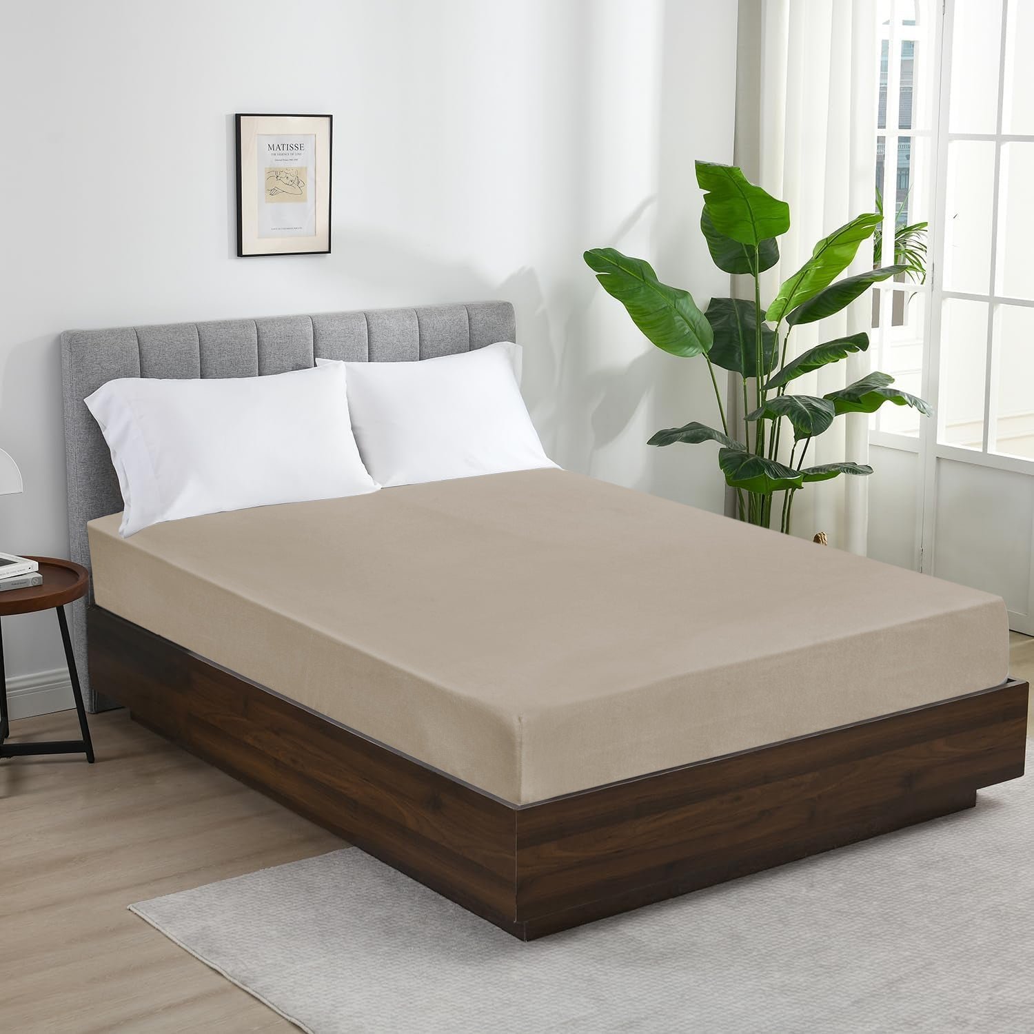 Jersey Cotton Fitted Sheet Extra Deep 25CM - Image 7