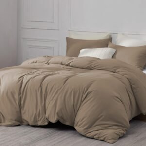 Beige Duvet Cover With Matching Pillowcases