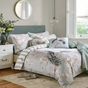Laura Ashley Belvedere Duvet Cover Bedding Set Duckegg