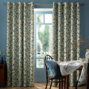 William Morris At Home Bird And Pomegranate Ready Made Eyelet Blackout Curtains Mineral