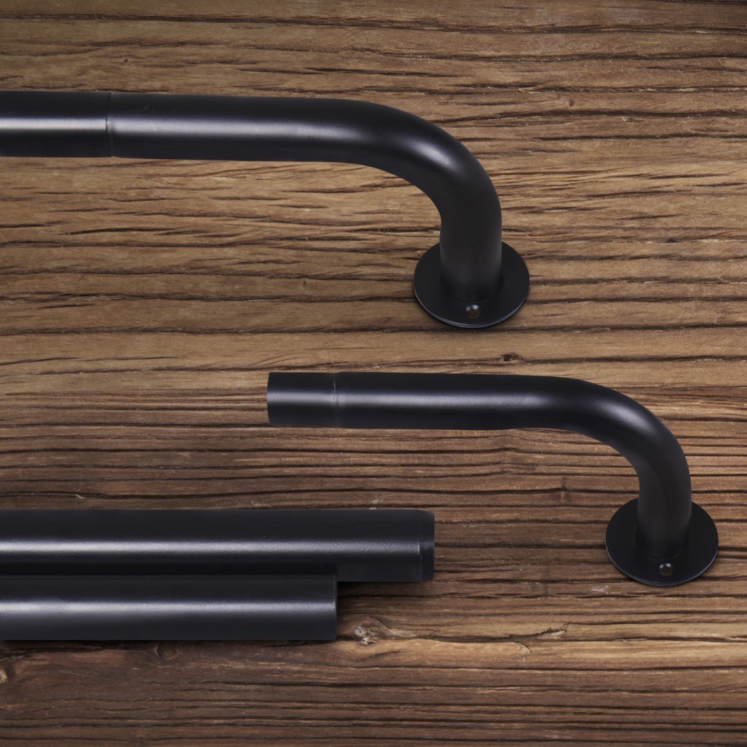 Extendable Room Darkening Blackout Curtain Pole Set - Image 3