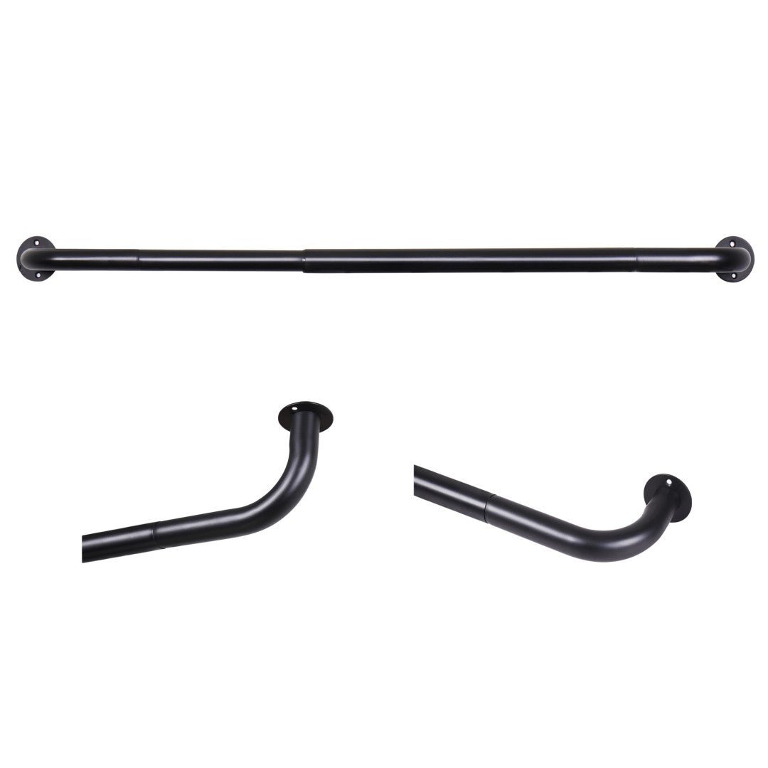Extendable Room Darkening Blackout Curtain Pole Set - Image 4