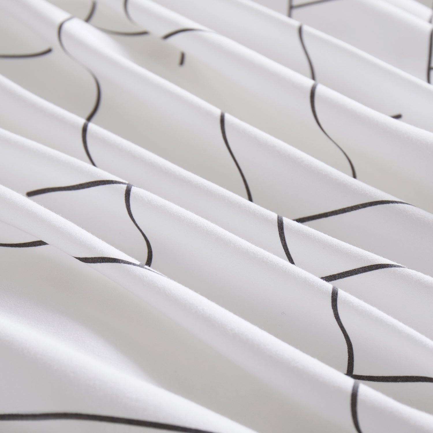 Luxury Duvet Covers Tile Pattern Printed Bedding Set White - Image 6