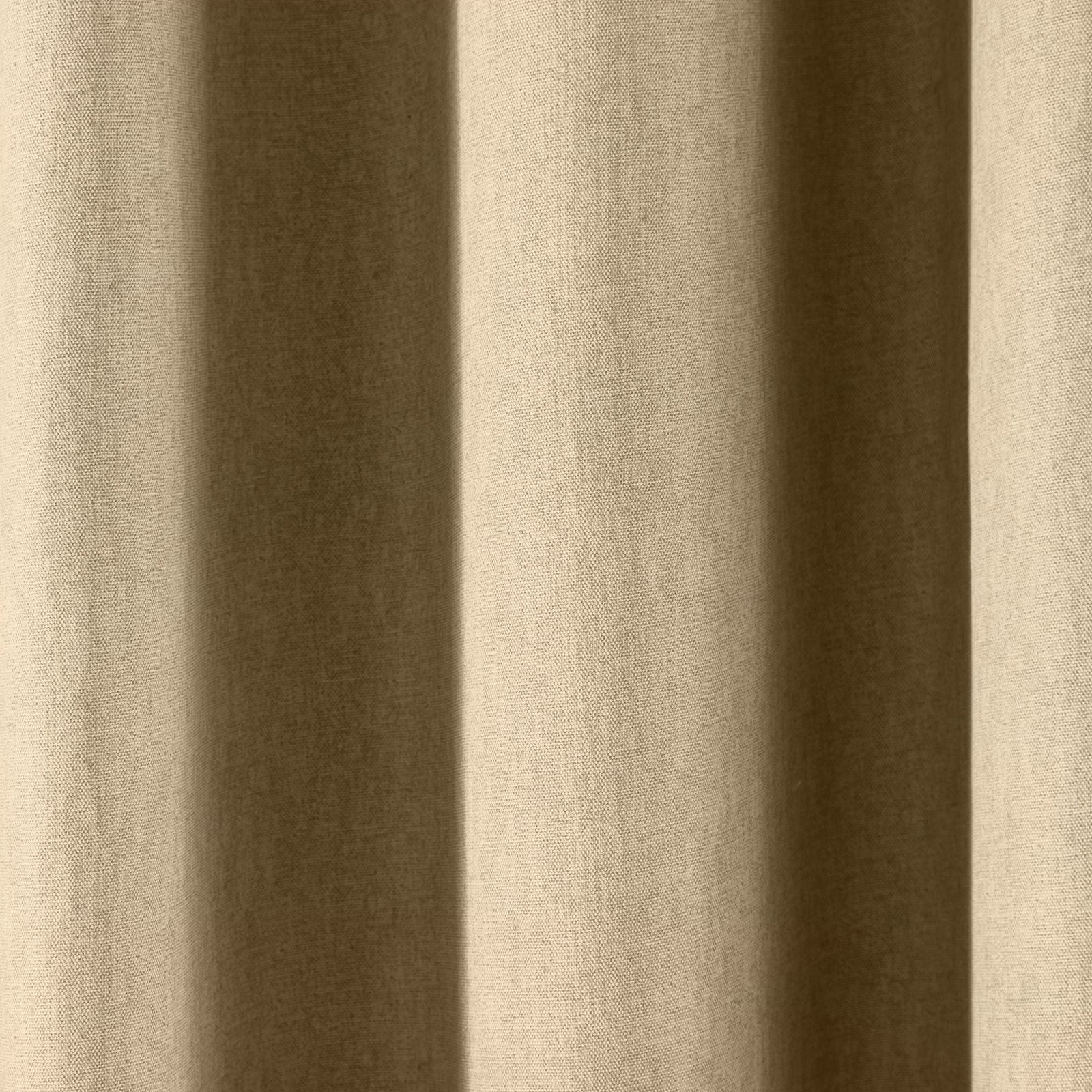 Fusion Cannes Thermal Ready Made Eyelet Blackout Curtains Natural - Image 3