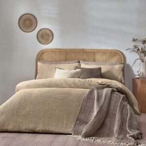 Chunky Waffle Cotton Bedding Set Linen