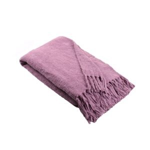 Appletree Chenille 130cm x 180cm Throw Heather