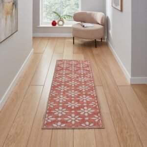 Coral H1062 Digitally Printed Runner Orange