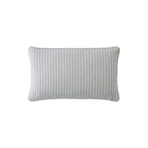 Laura Ashley Cornish Chenille Stripe 30cmx50cm Filled Cushion Natural
