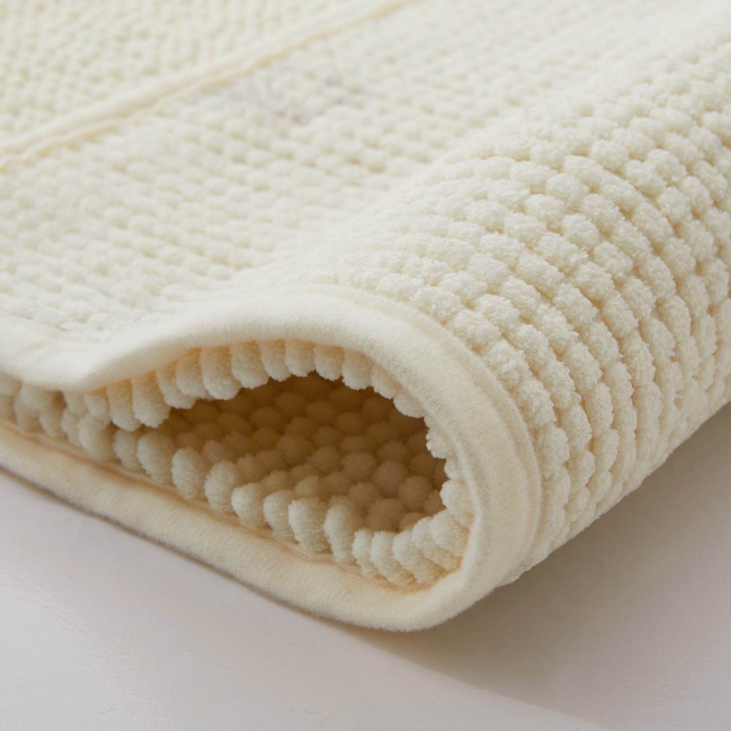 Cream Bath Mat Chenille - Image 4