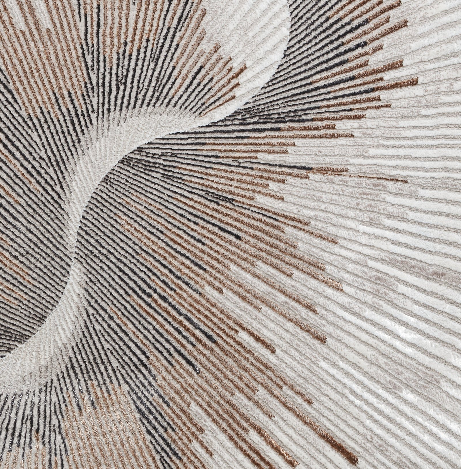 Creation 50156 Metallic Effect Yarn Rug Bronze beige - Image 7