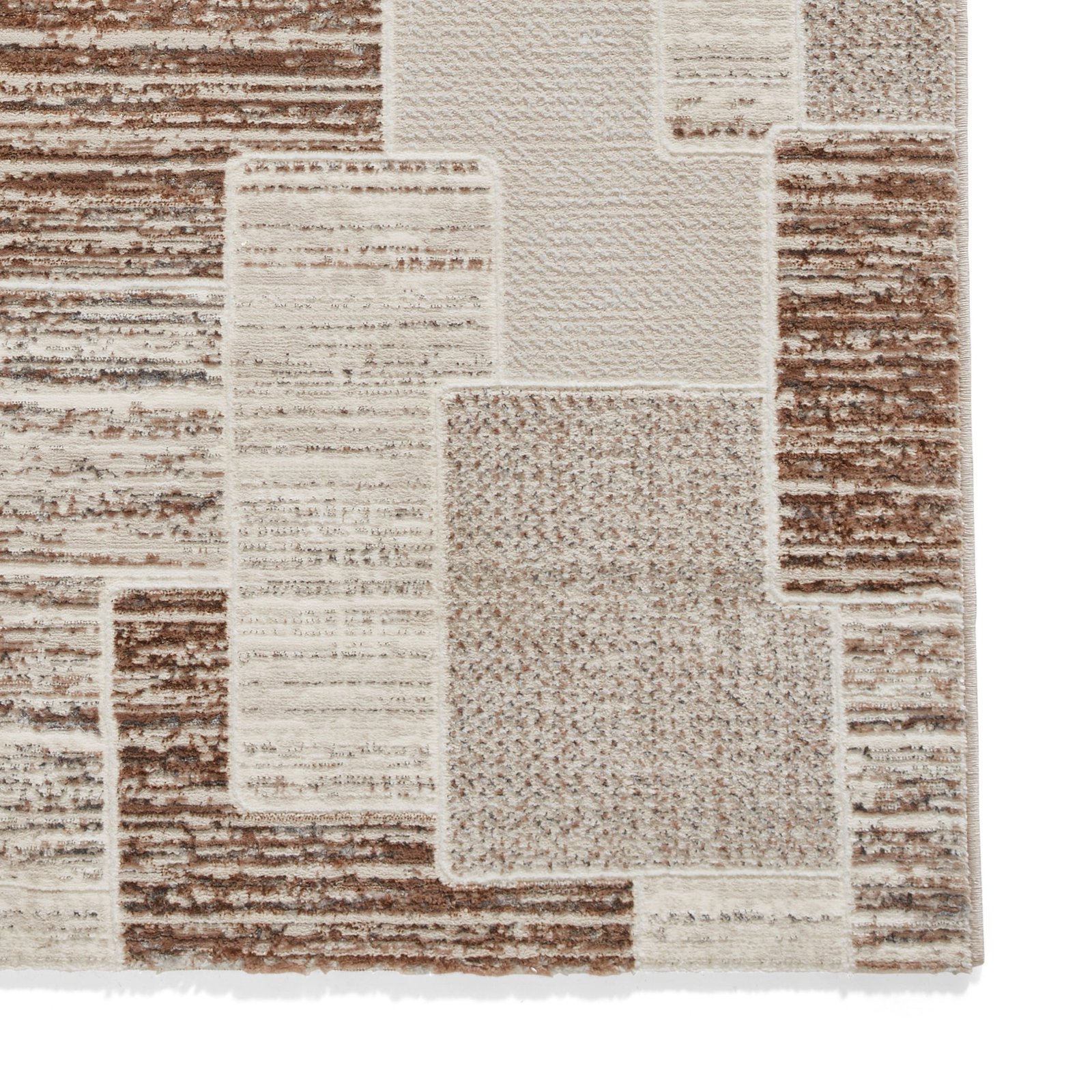 Creation 50178 Metallic Effect Yarn Rug Grey Beige - Image 5