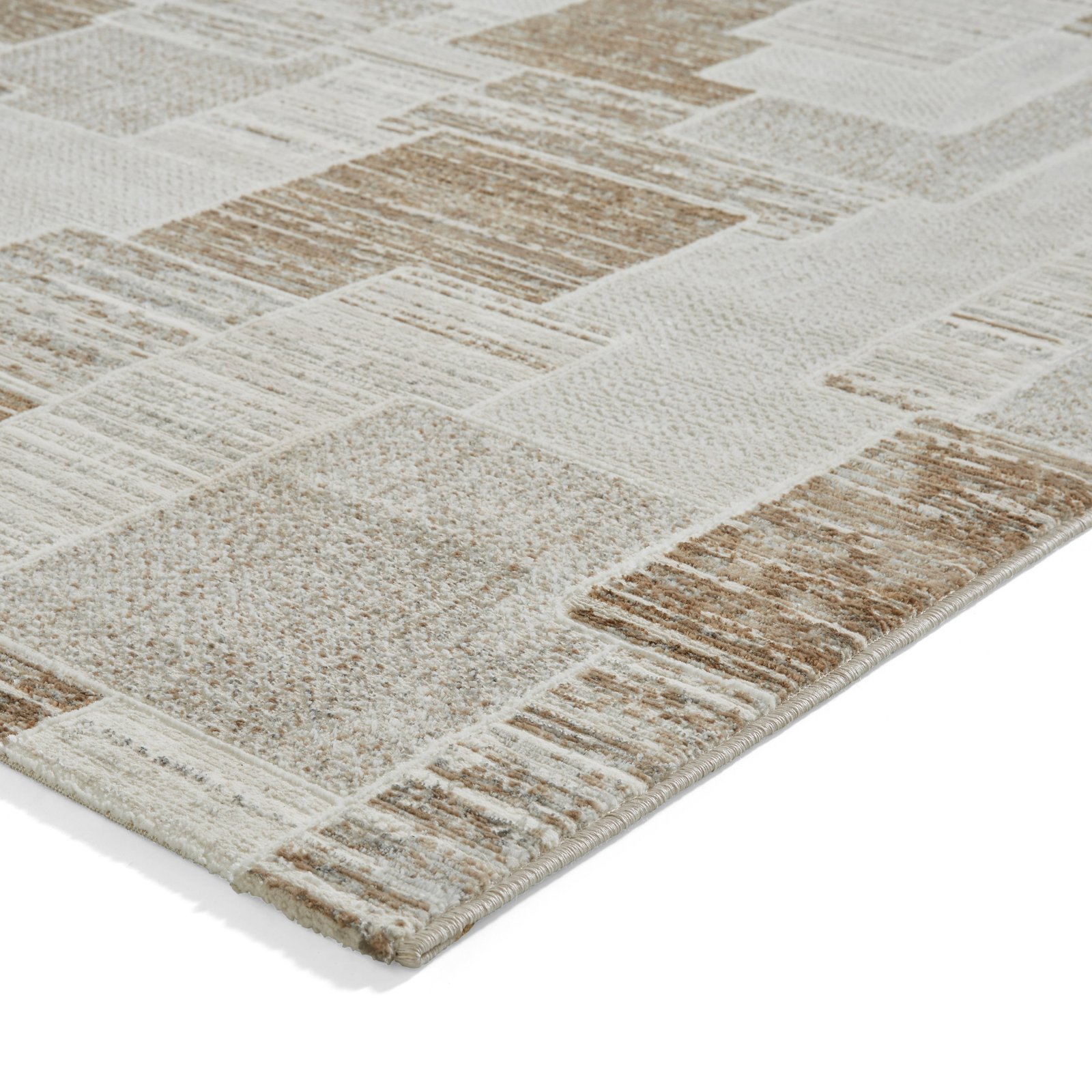 Creation 50178 Metallic Effect Yarn Rug Grey Beige - Image 8