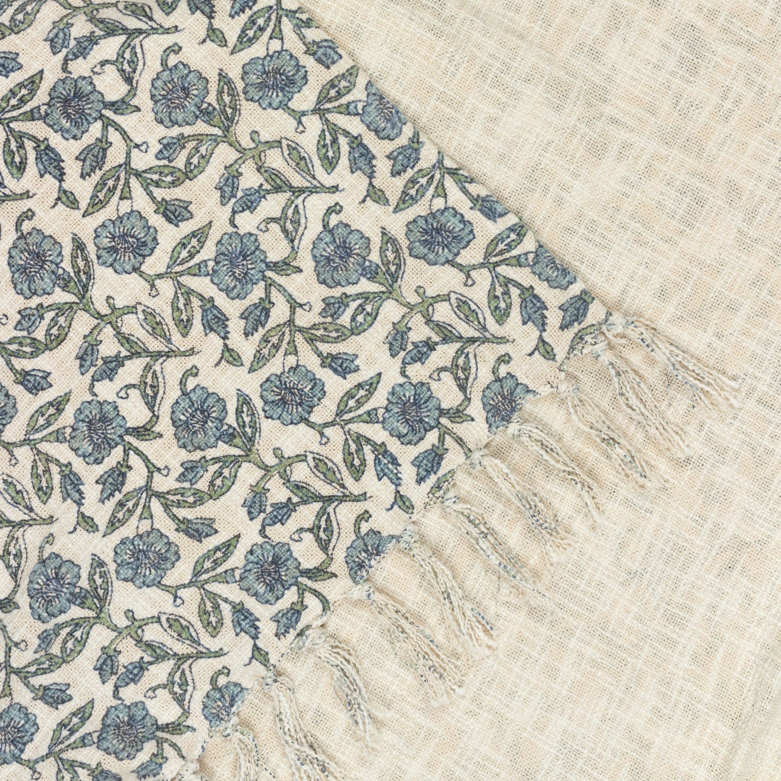 Delphine Cotton 130cm x 70cm Throw Delph Blue - Image 4