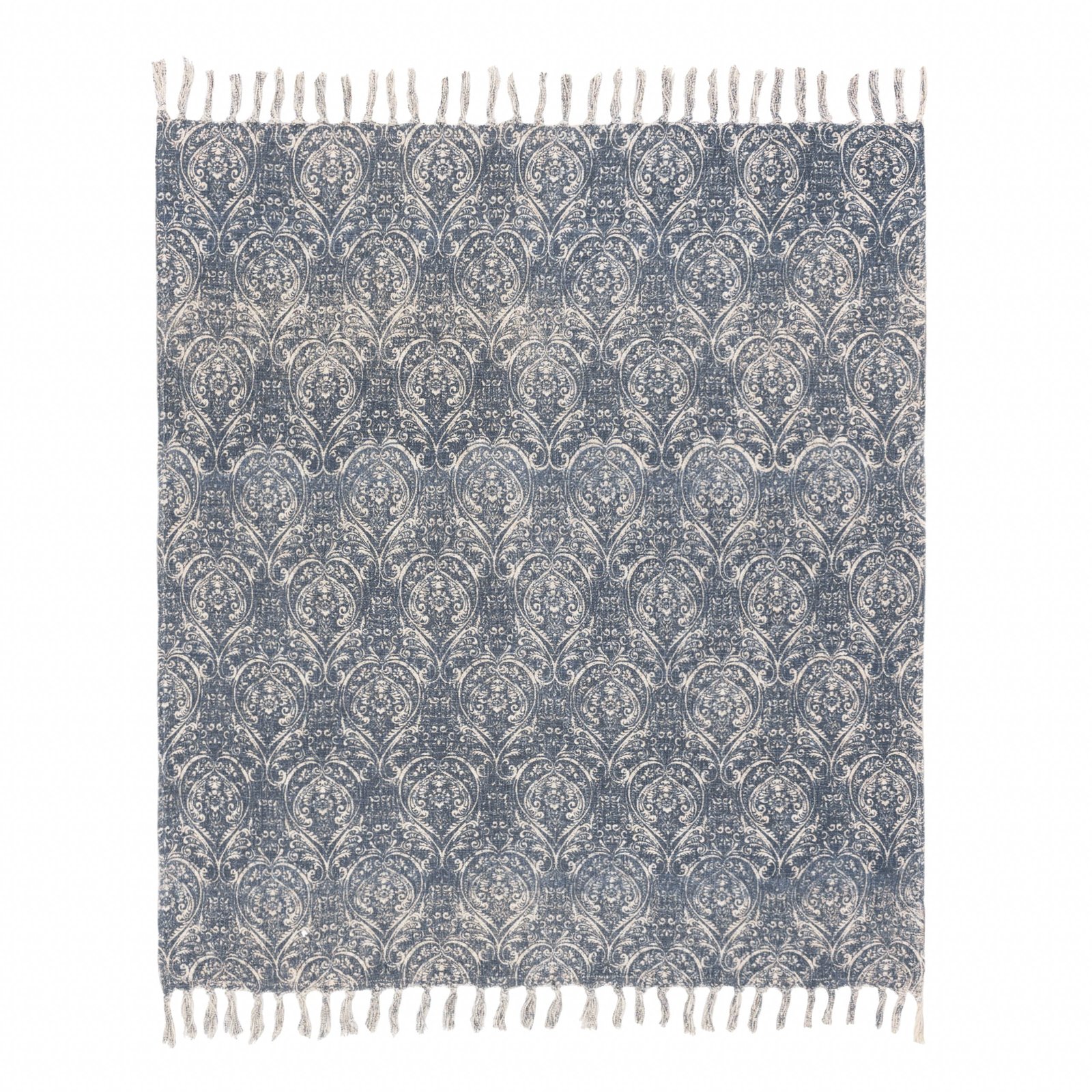 Durelle Cotton 130cm x 70cm Throw Delph Blue - Image 2