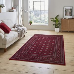 Dubai 62098 Traditional 120cm x 170cm Rug Red