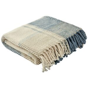Laura Ashley Dylan 150cm x 200cm Throw Seaspray