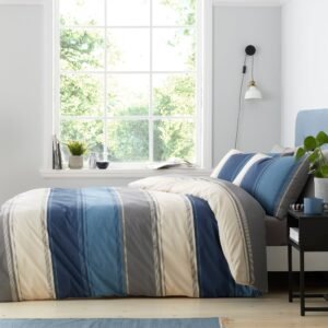 Fusion Betley Duvet Cover Bedding Set Blue
