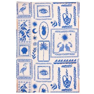 Frieze Outdoor Indoor Washable 120cm x 170cm Rug Blue