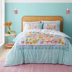 Appletree Style Festival Duvet Cover Bedding Set Duckegg