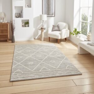 Geneva 62788 Berber Rug Silver