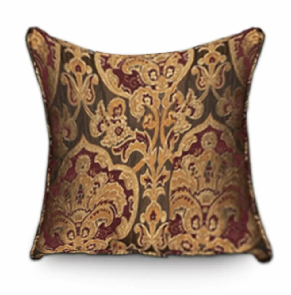 Floral Jacquard Square Sofa Cushion Cover for Bedroom - Image 3