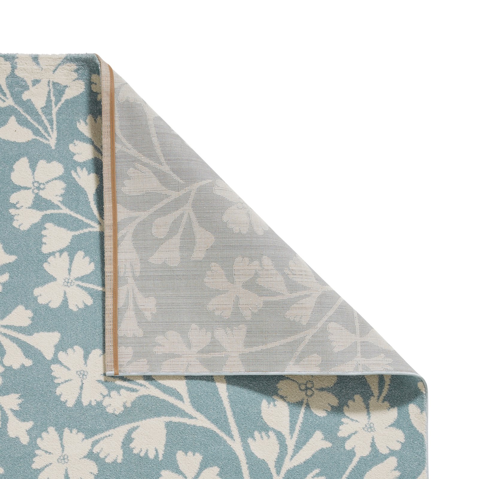 Catherine Lansfield Grace Floral Rug Blue - Image 2