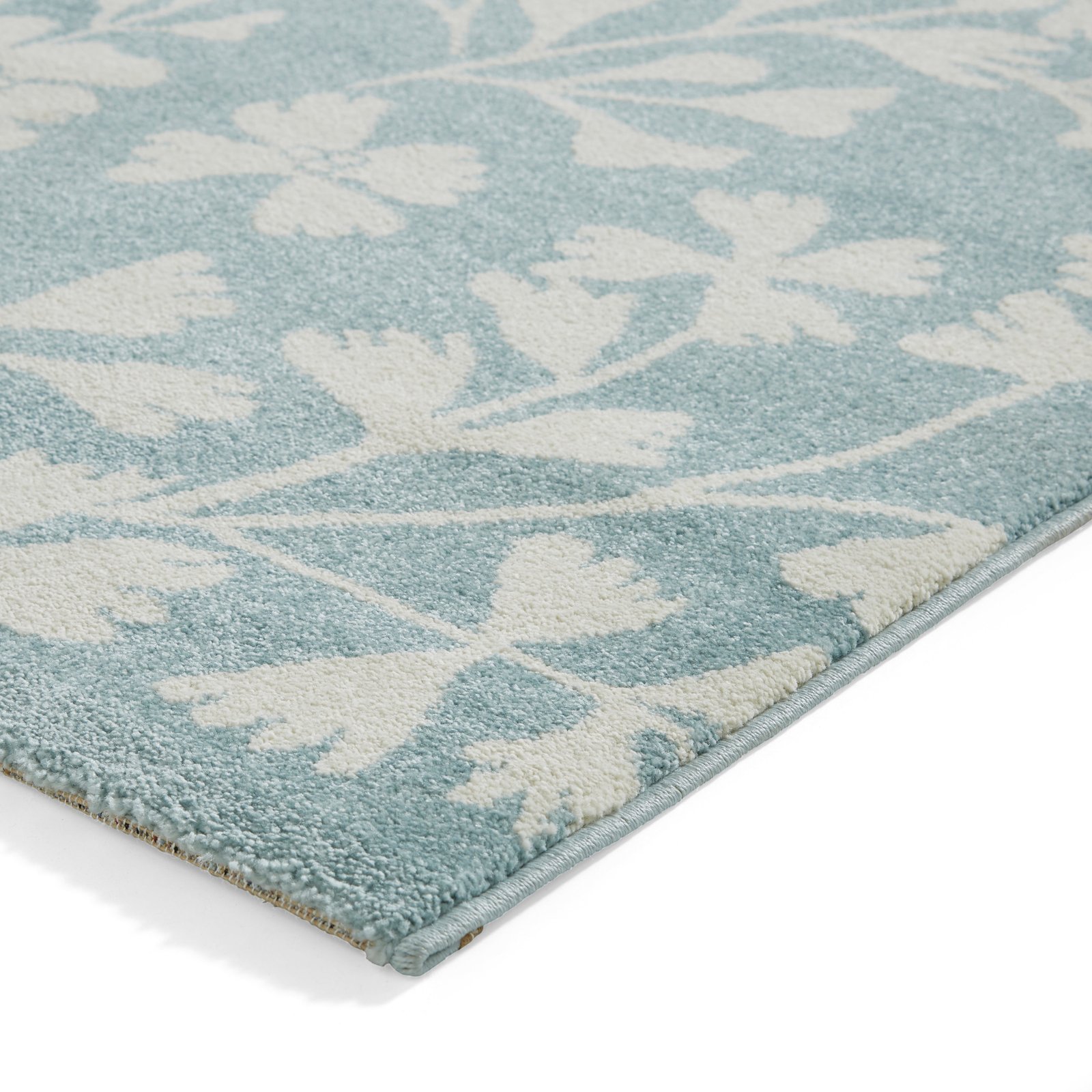 Catherine Lansfield Grace Floral Rug Blue - Image 4