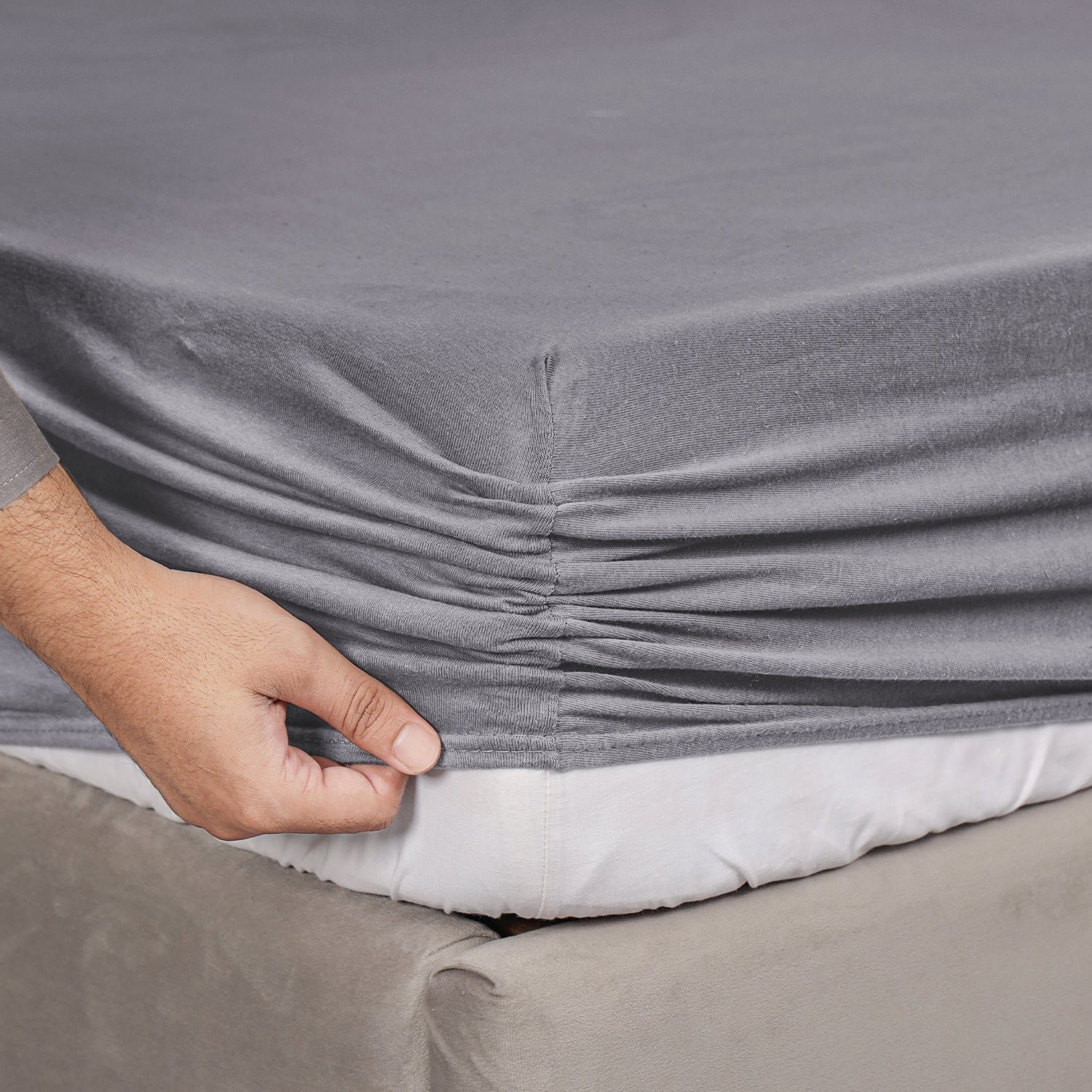 Jersey Cotton Fitted Sheet Extra Deep 25CM - Image 54