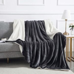 Grey Sherpa Blanket