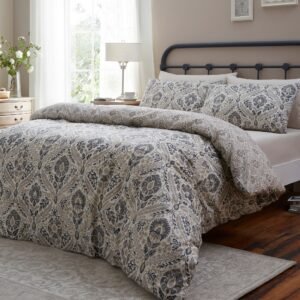 Dreams and Drapes Harriet Cotton Duvet Cover Bedding Set Natural
