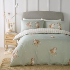 Fusion Hattie The Cockapoo Duvet Cover Bedding Set Green