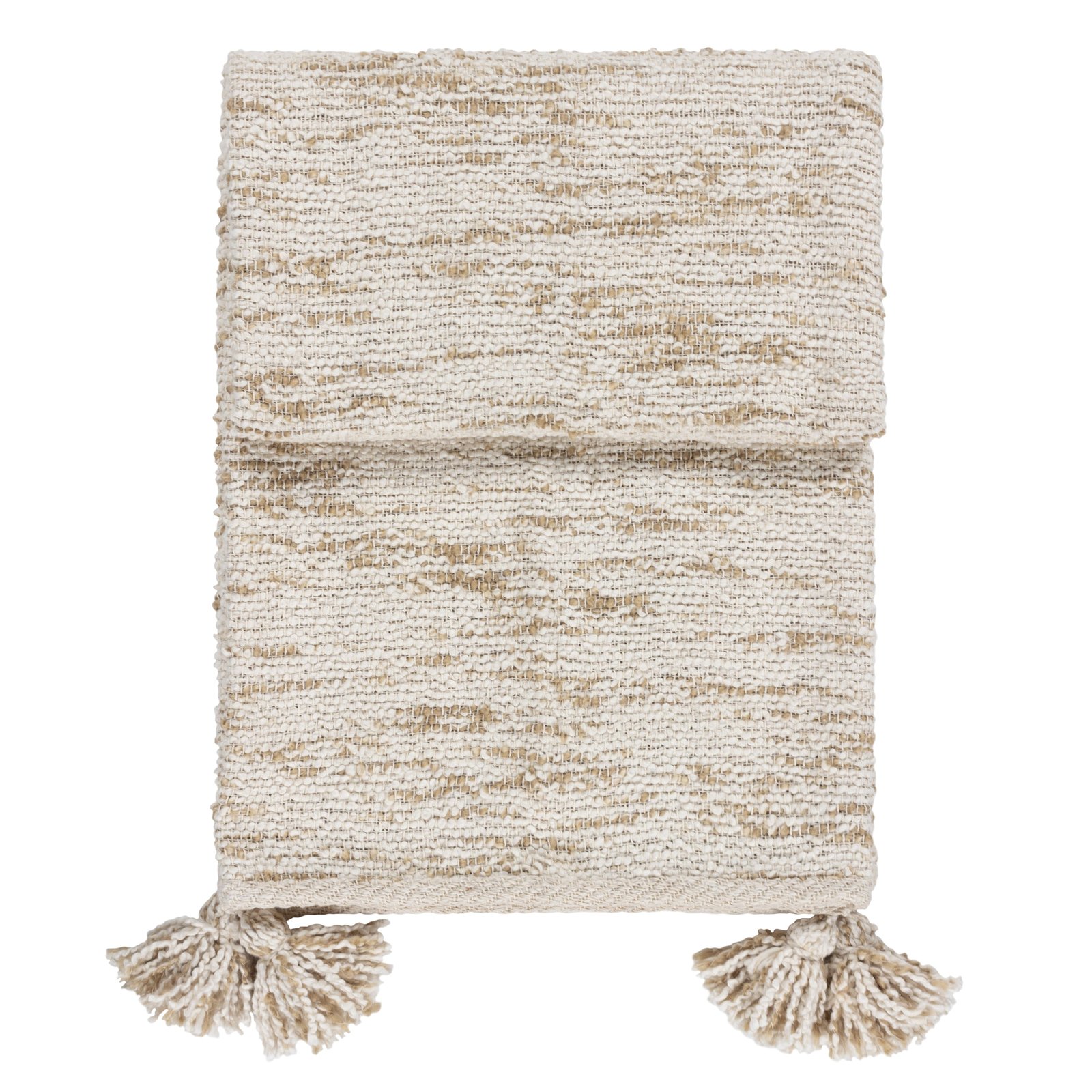 Heath Cotton Tasselled Throw 130cm x 180cm Natural