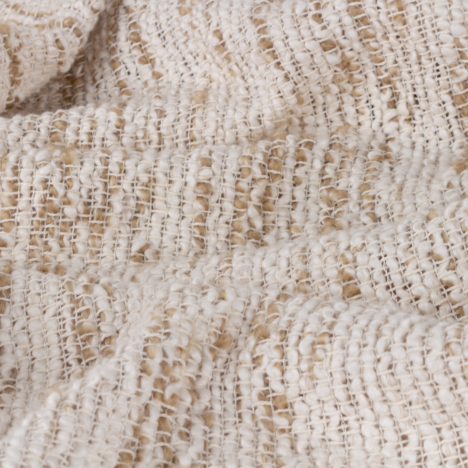 Heath Cotton Tasselled Throw 130cm x 180cm Natural - Image 2