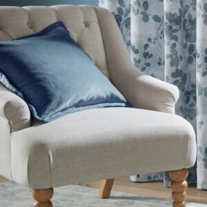 Laura Ashley Hanya 45cm x 45cm Filled Cushion Dark Seaspray Blue